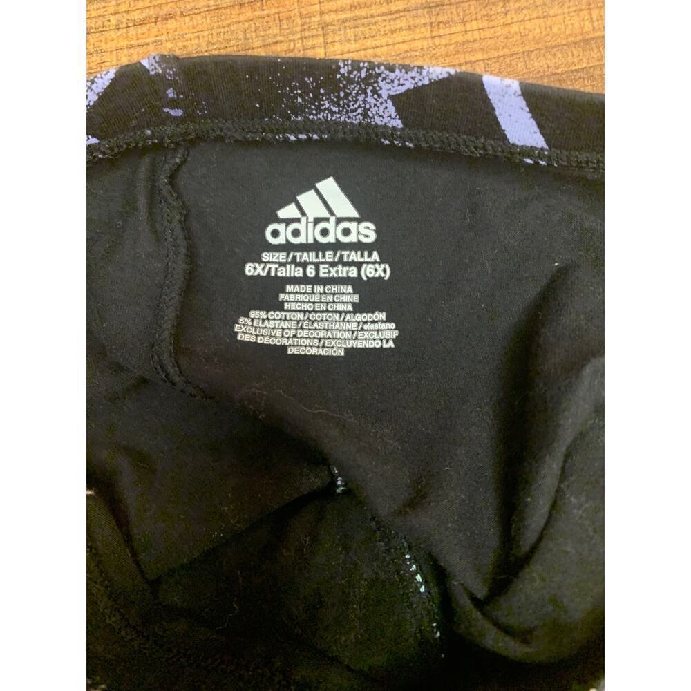 ADIDAS Girl’s Monogram Leggings / Size: 6X - Picture 3 of 10